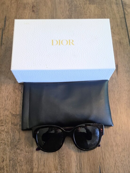 Dior Accessories - NIB Christian Dior Wildior BU Tortoiseshell Cat Eye Sunglasses Purple Temples